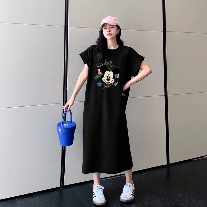 孕妇装夏季韩版连衣裙短袖上衣宽松休闲中长款裙子百搭显瘦T恤裙