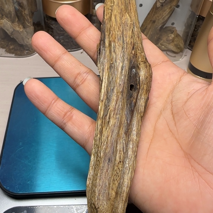 木***西木手工艺大山野树心油虫漏33克