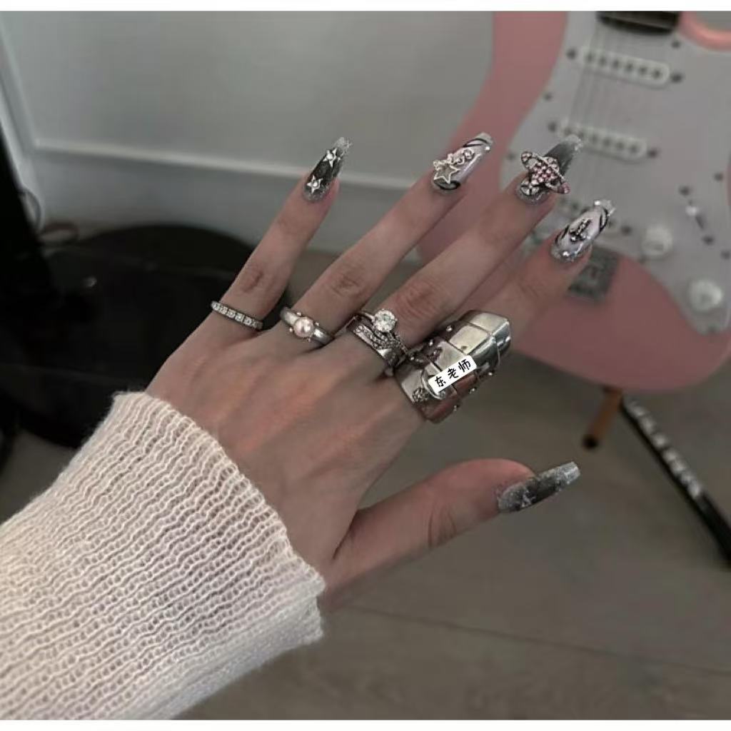 铜合金戒指 【盔甲戒指】嘻哈潮流重工戒指ins网红rapper必备单品