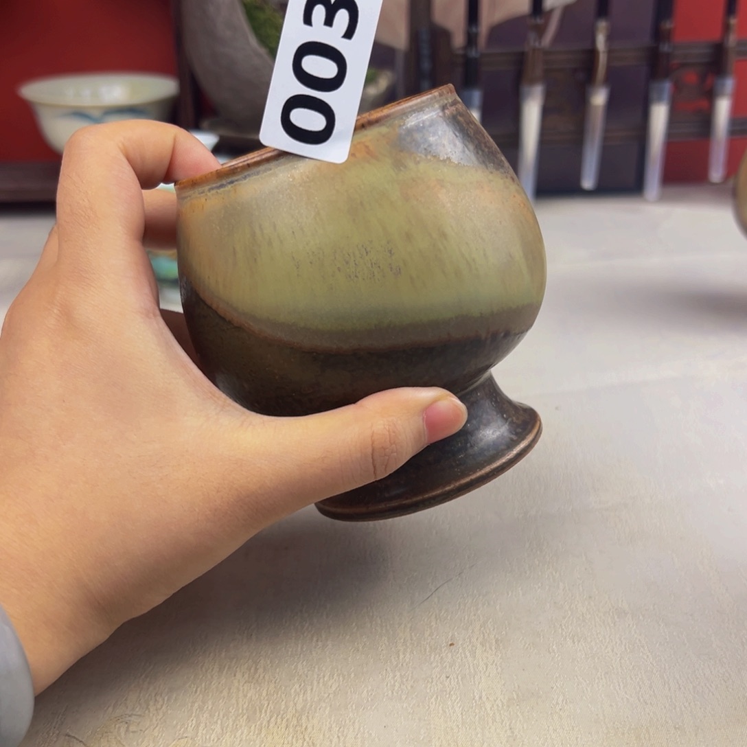 杯子纯手工柴烧主人杯