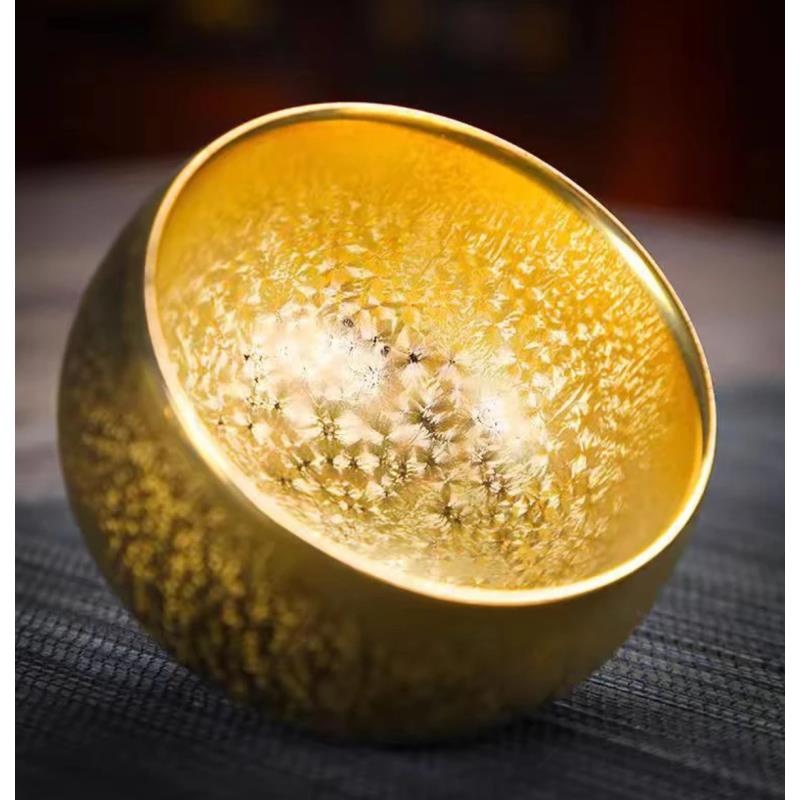 天目瓷主人杯金色