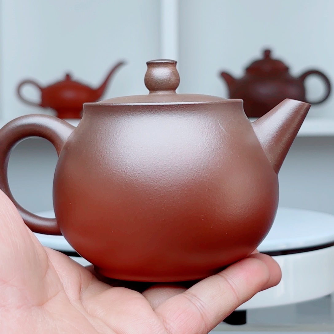 紫砂茶壶龙窑柴烧原矿紫泥红皮龙230毫升