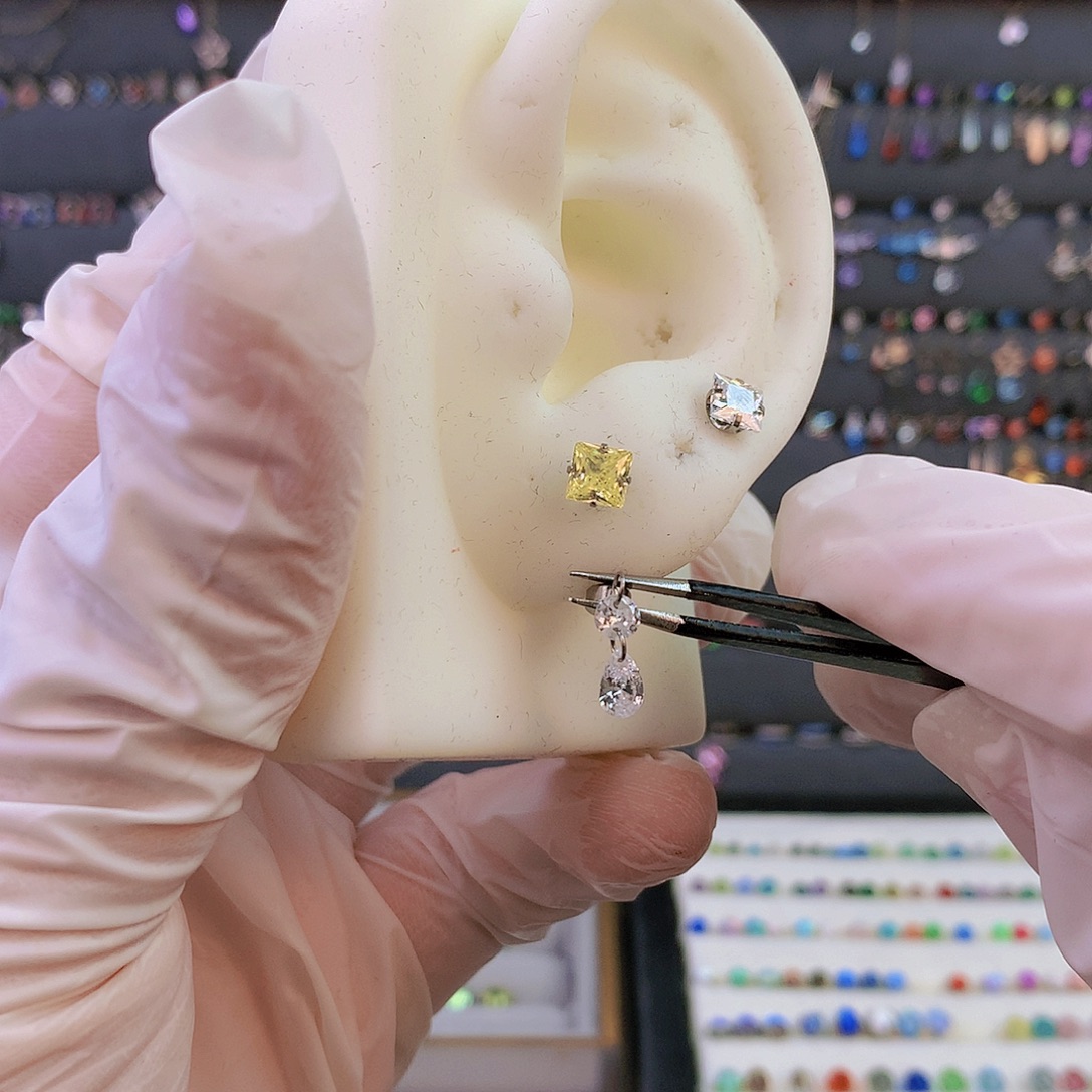 钛合金合金22号 单头 跑环白色