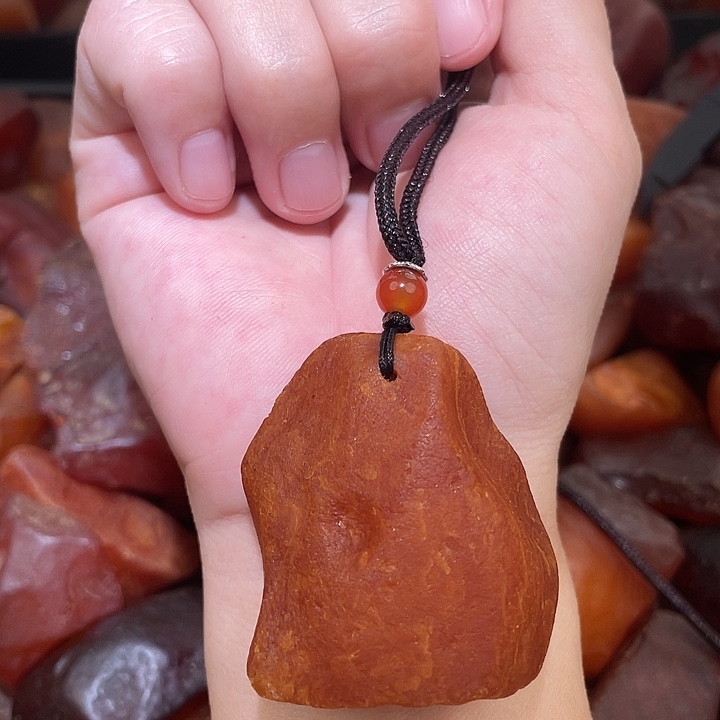 裸石琥珀未镶嵌海漂全皮