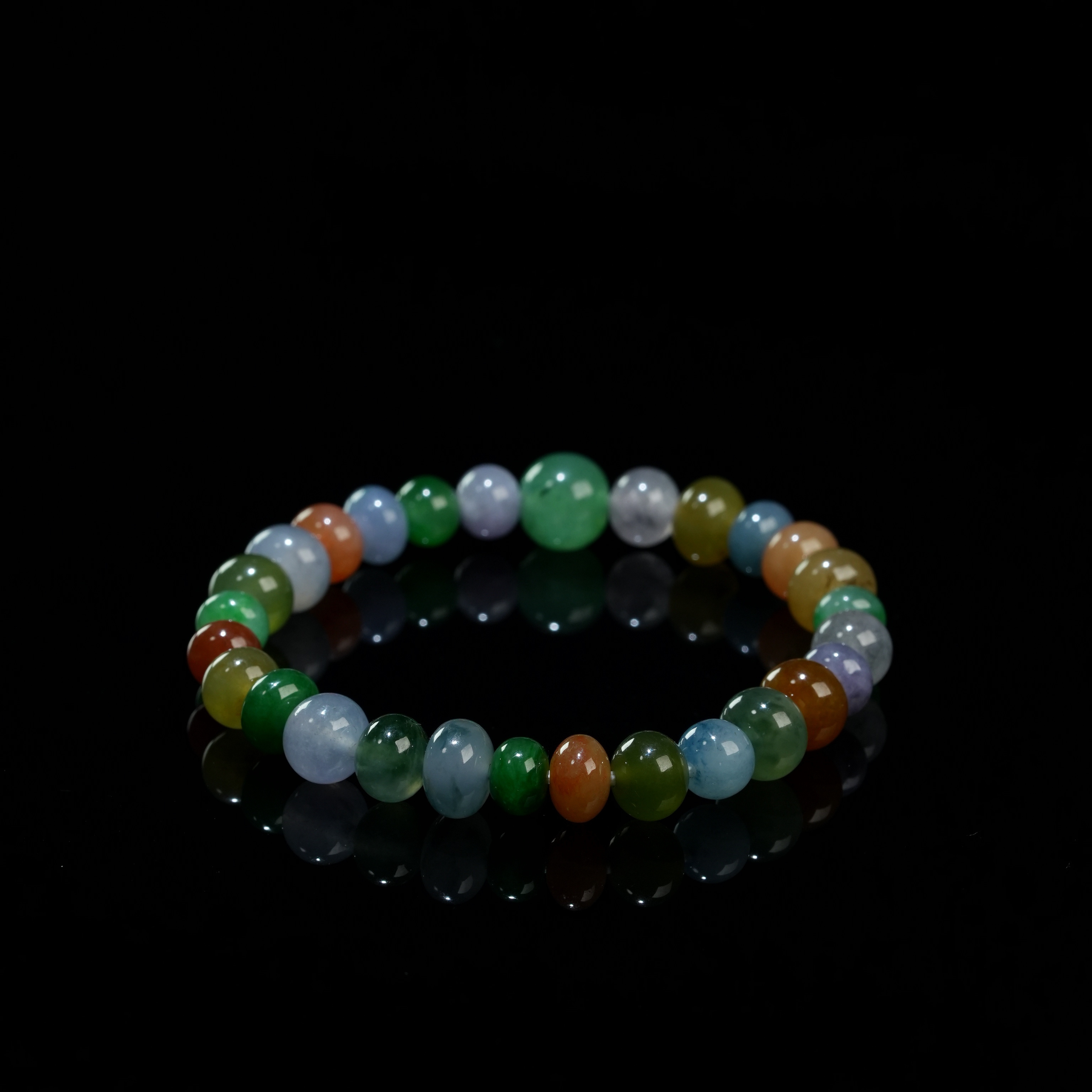 YQR041 翡翠多宝手串