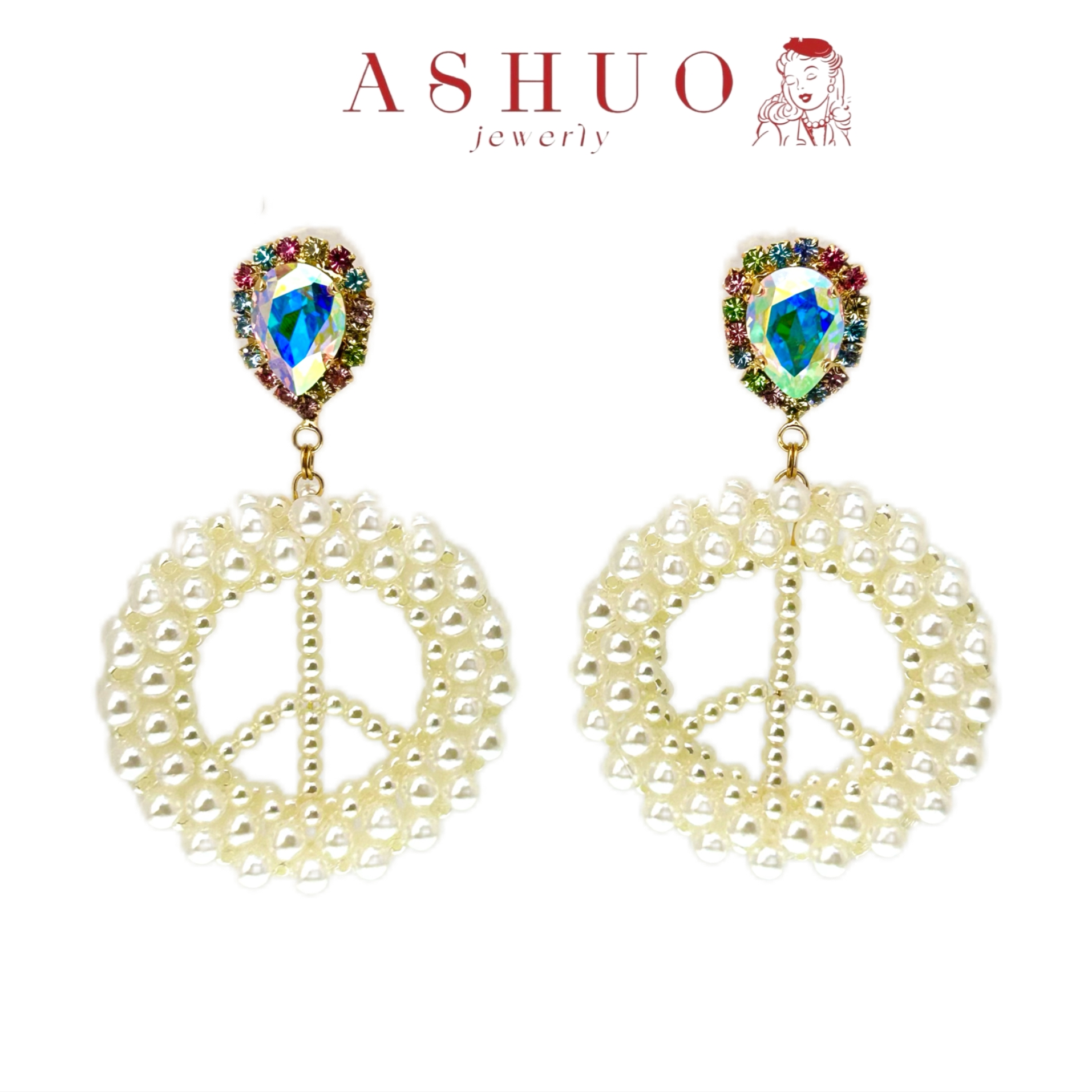 铜合金耳饰 阿烁中古 as10889