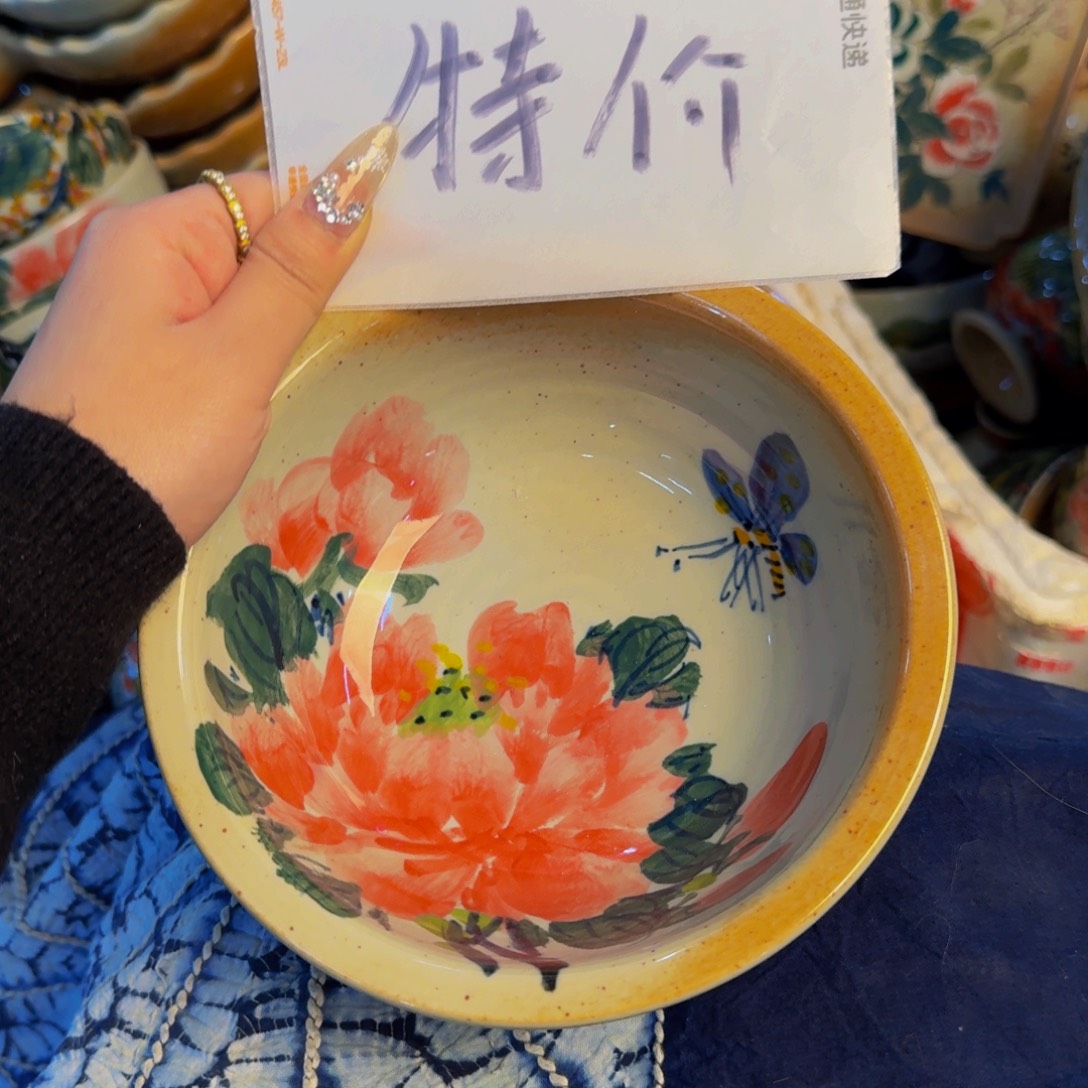 瓷片景德镇陶瓷手工手绘