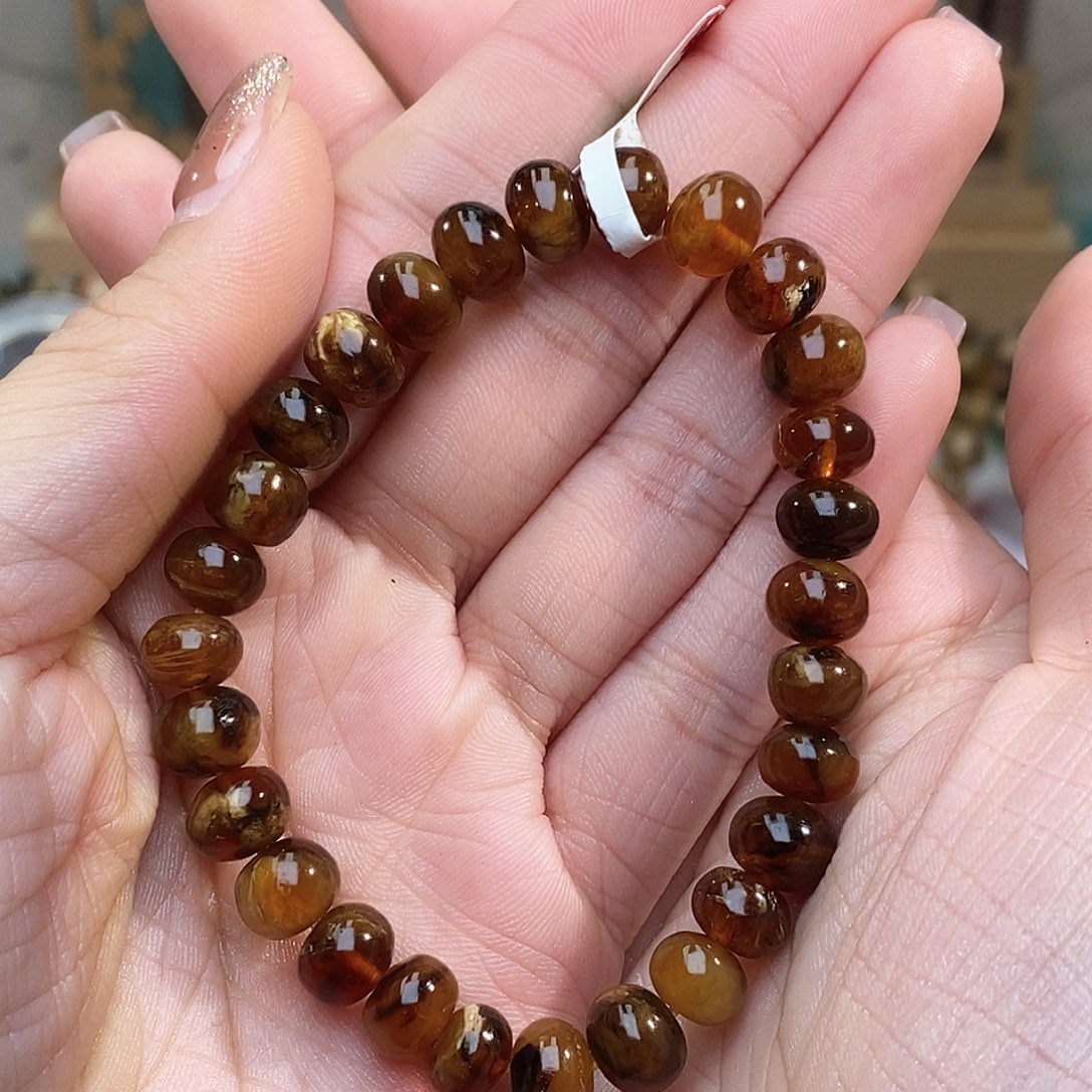 琥珀未镶嵌手链8➕