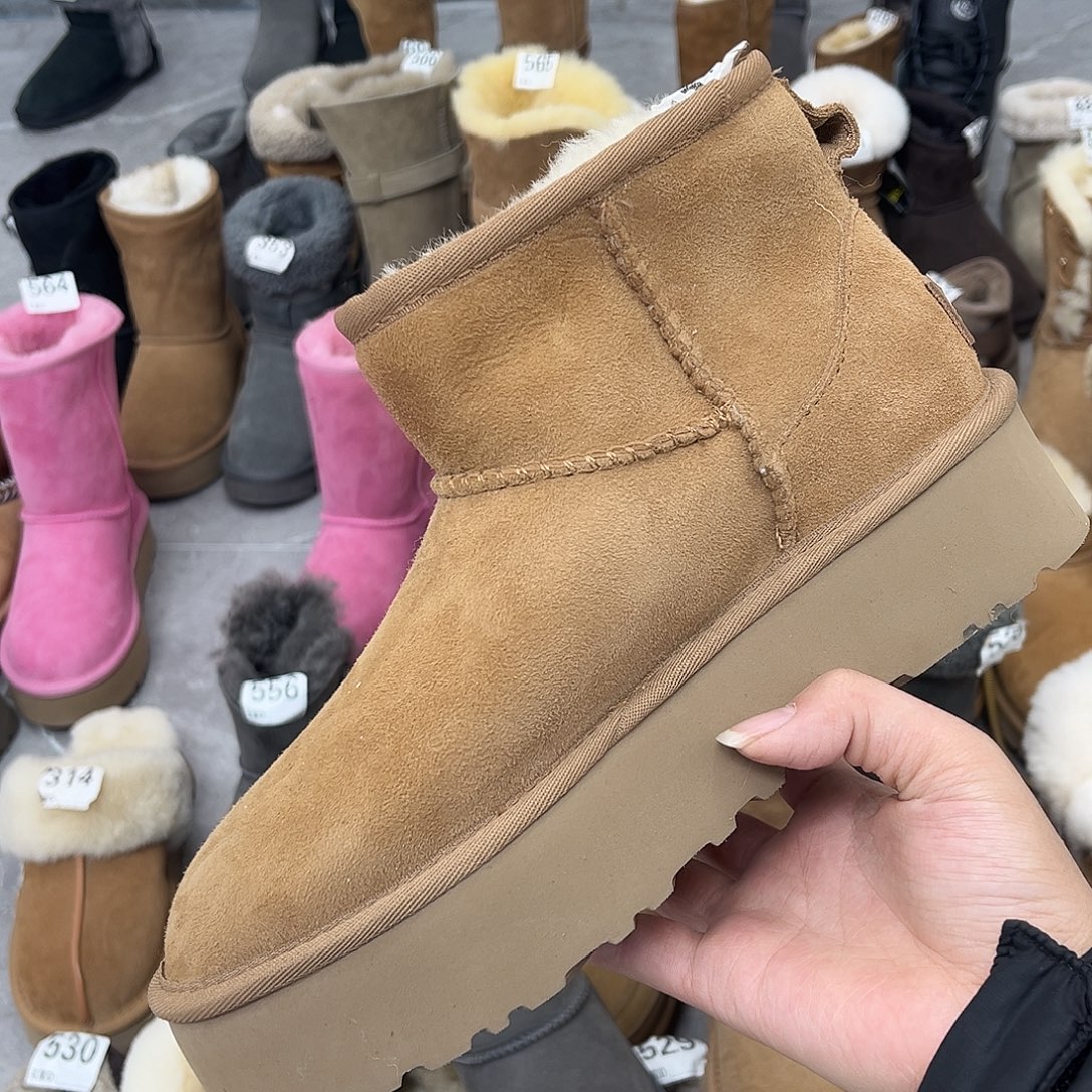 栗色哎厚底平口38码