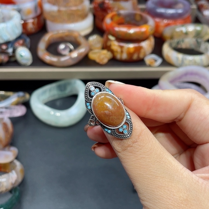 【闪购商品】未镶嵌戒指玛瑙/玉髓