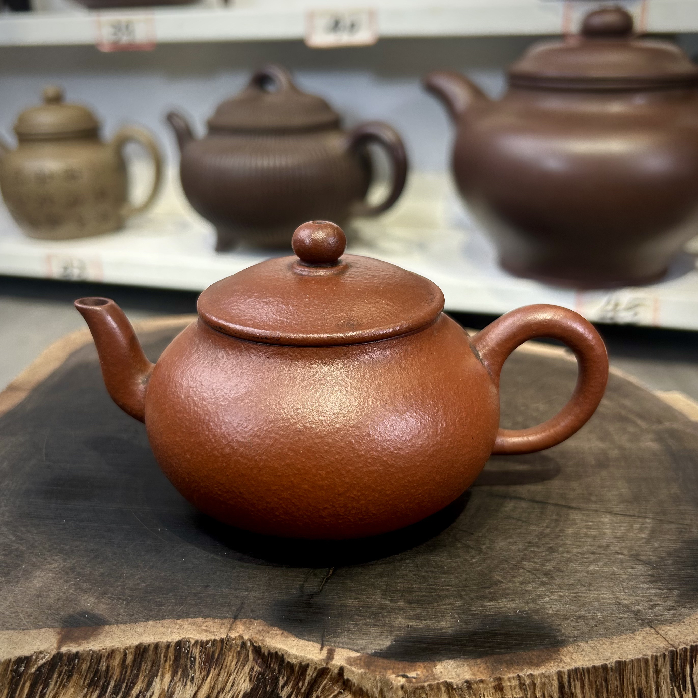 宜兴紫砂壶原矿全手工名家朱泥粗砂250毫升梨形宫灯壶