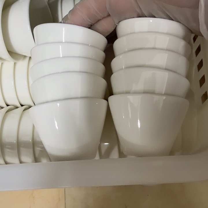 高端羊脂玉茶杯十个一组