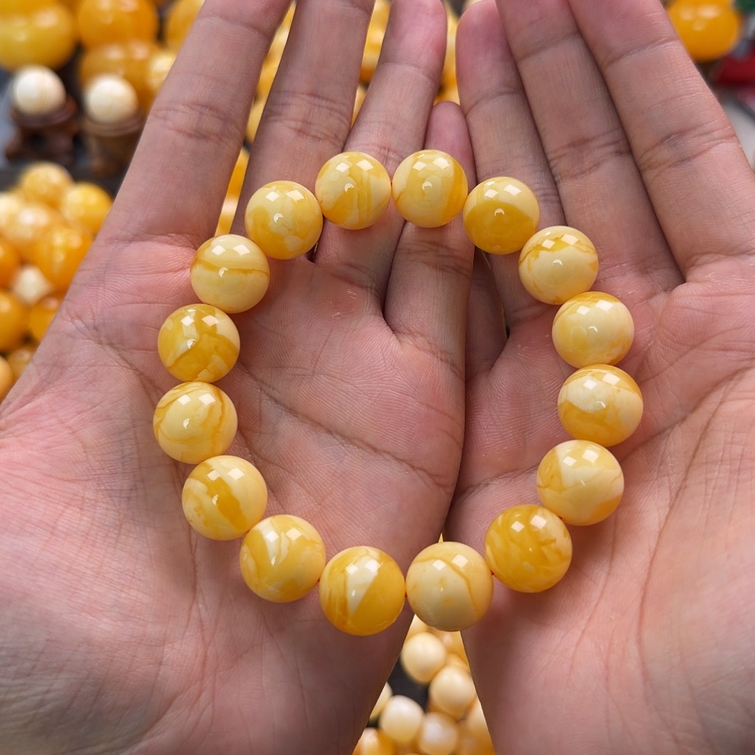 琥珀未镶嵌珠宝奇石15mm同料