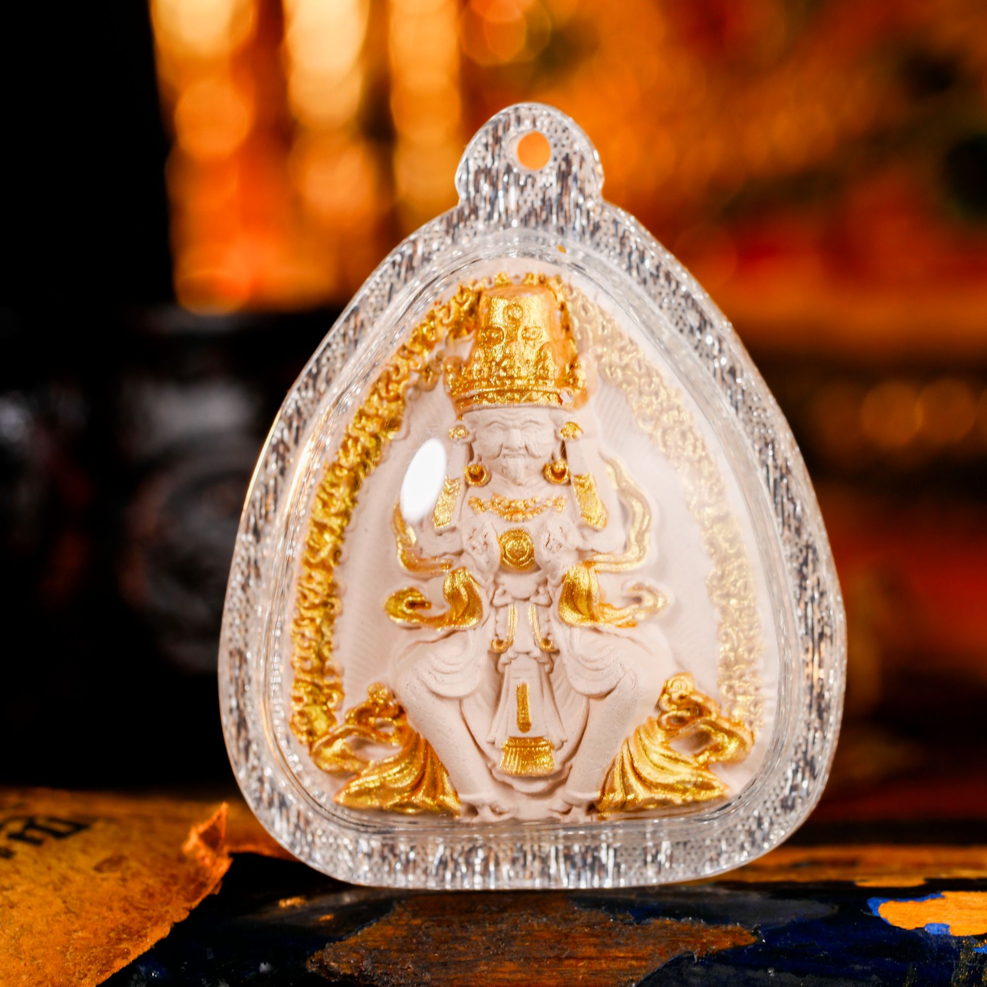 【雪堆白官选】点金擦擦系列吊坠  纯手工绘制唐卡  多样性发其一