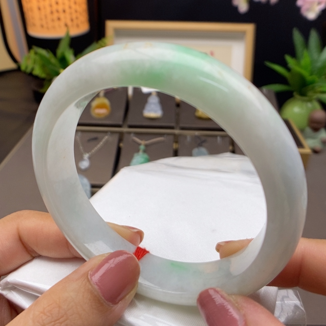 翡翠未镶嵌手镯手镯55
