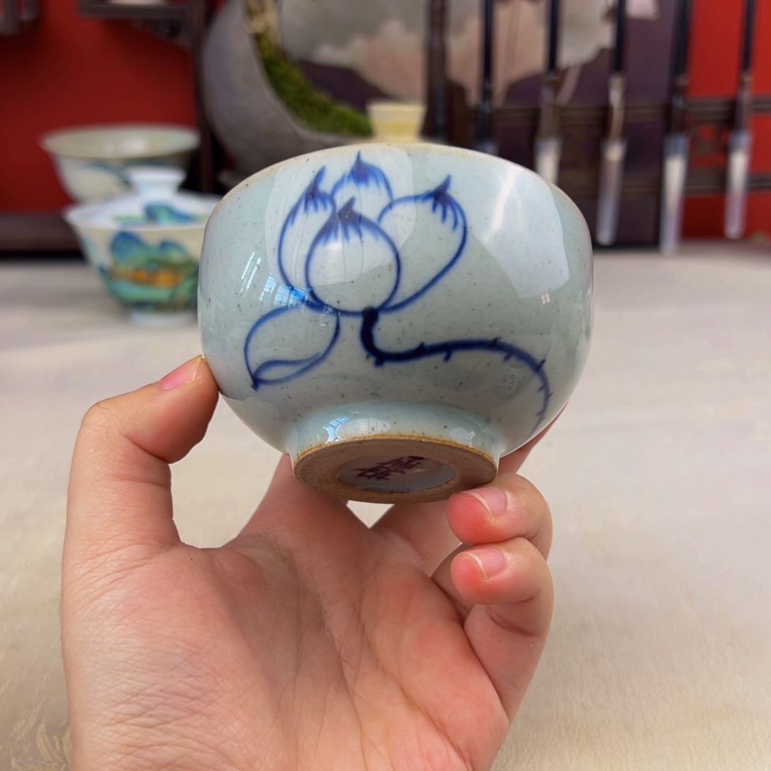 杯子纯手工柴烧主人杯