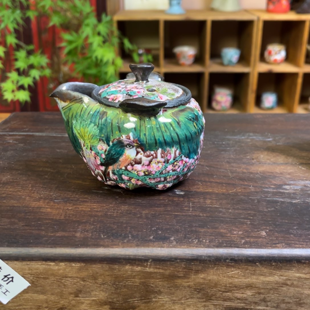 杯柴烧手工手绘陶瓷