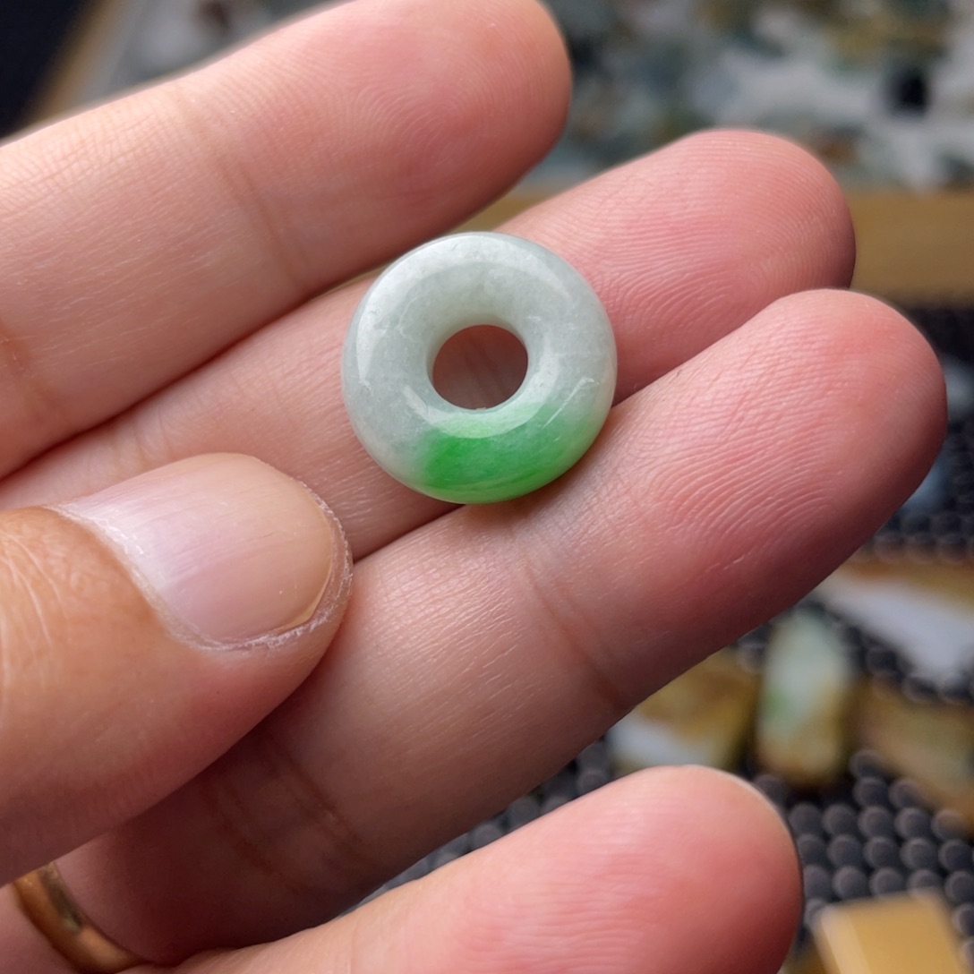 颈饰未镶嵌翡翠缅甸翡翠甜甜圈