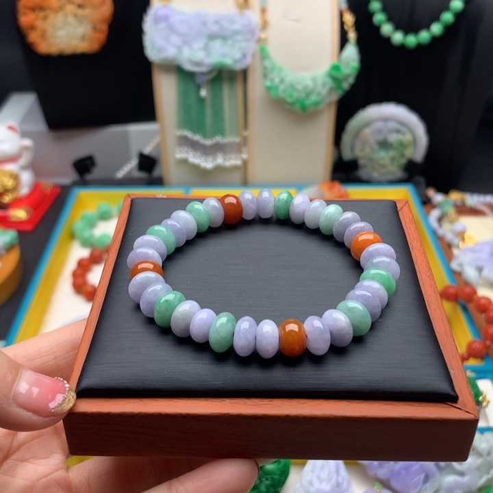 翡翠手链未镶嵌翡翠多宝