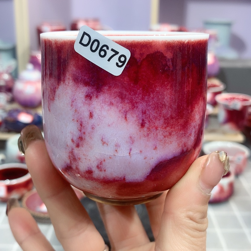 【闪购商品】钧瓷主人杯摆件工艺品