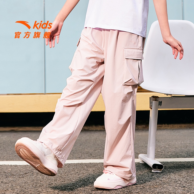 安踏儿童男女童运动长裤【欧若风】夏季新款亲肤裤子-372527501B