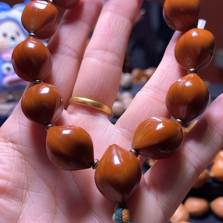 手串/手链橄榄核三花手串8