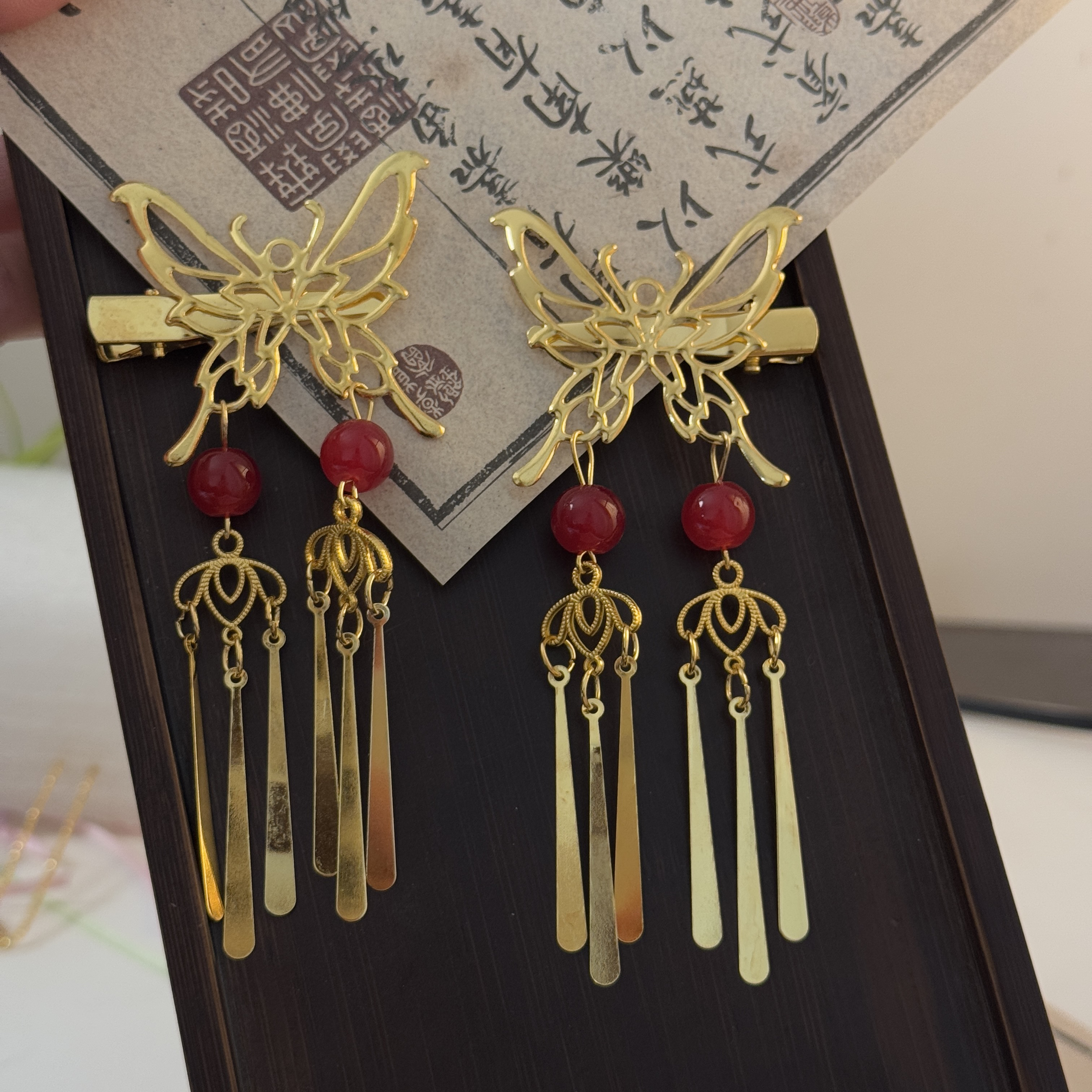 金【岁岁蝶】古风汉服配饰