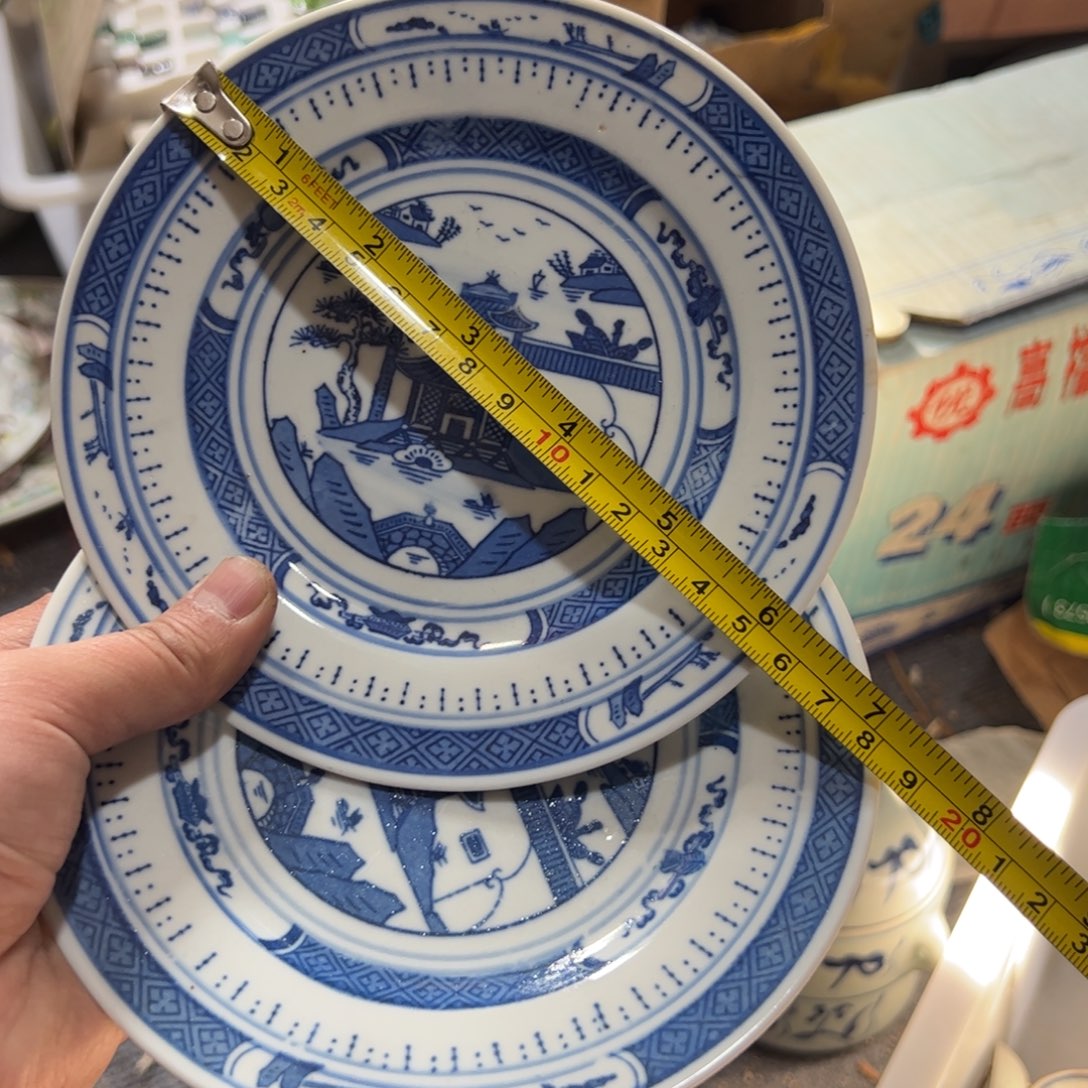 陶其他15厘米梧桐平盘2个