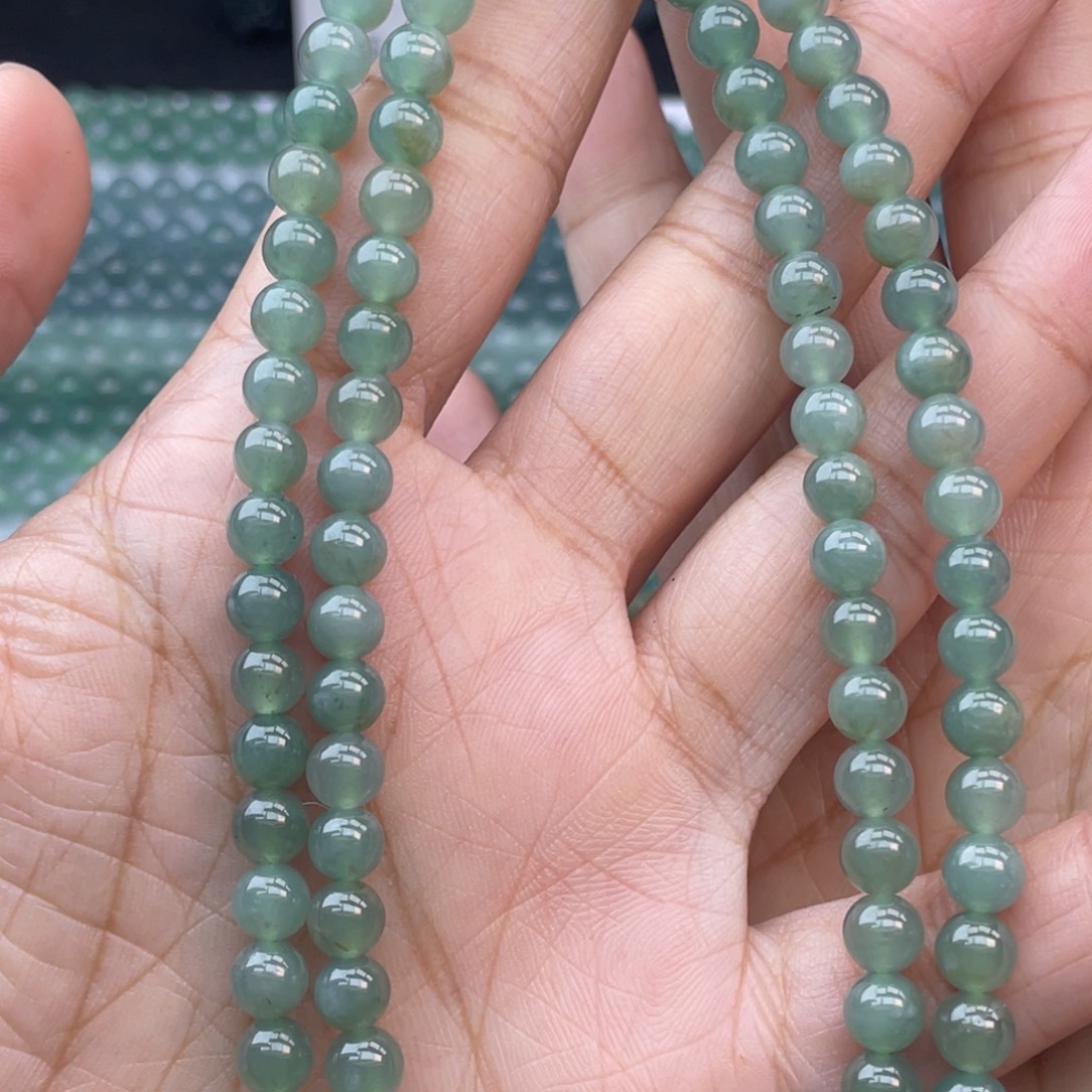 阿***事翡翠散珠卡6左右珠链