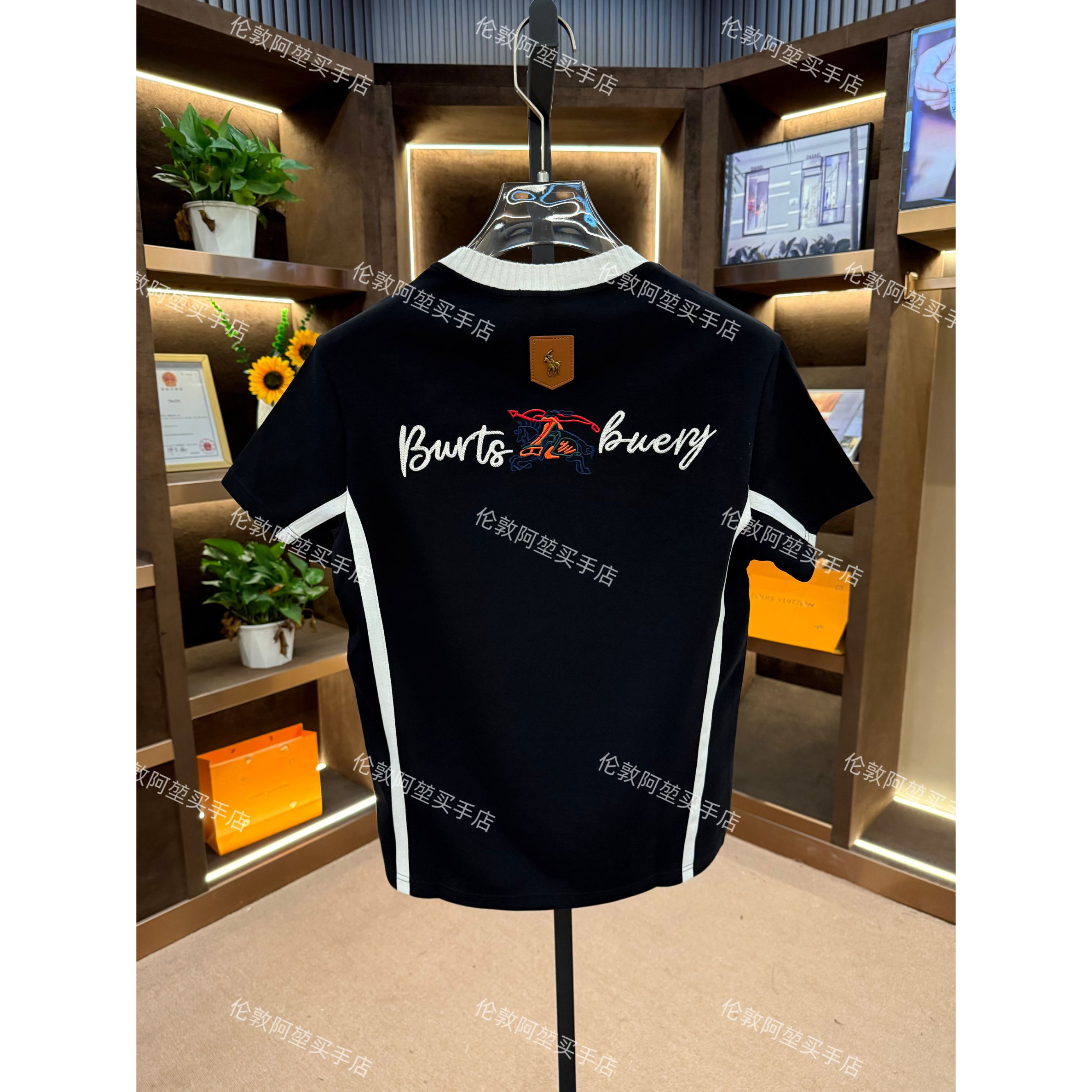 男士夏季新款轻奢休闲百搭修身时尚半袖K839