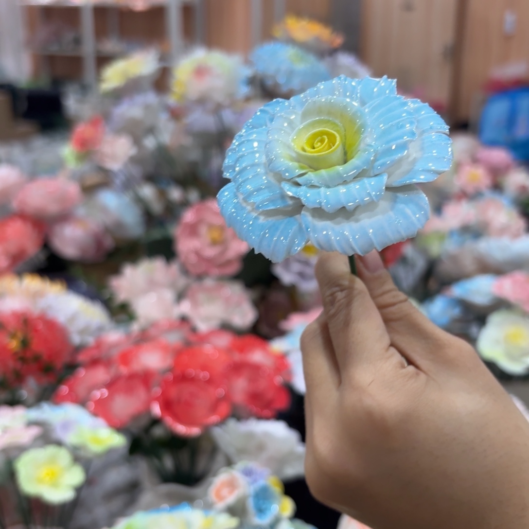 陶瓷花，20元发货，退款拉黑