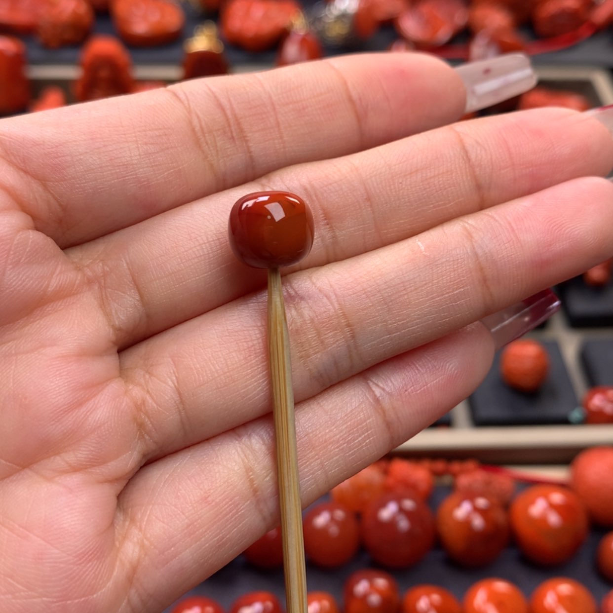 【闪购商品】南红玛瑙老型单珠10mm未镶嵌