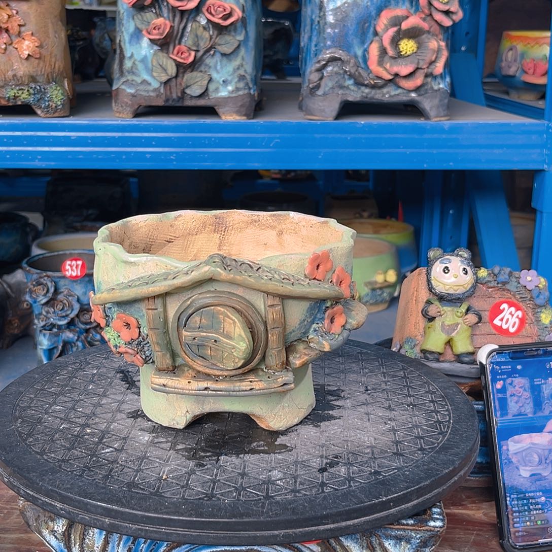 微瑕17 号陶然花器手工花盆