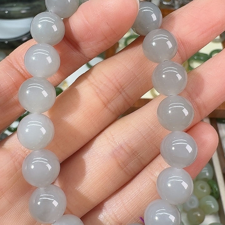 和田玉未镶嵌手链10mm