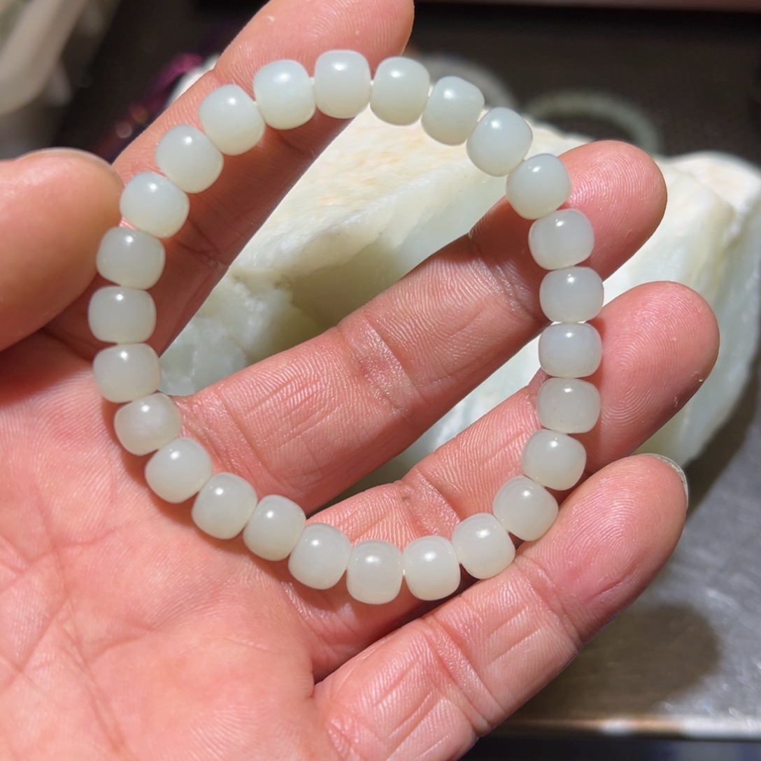 和田玉未镶嵌手链