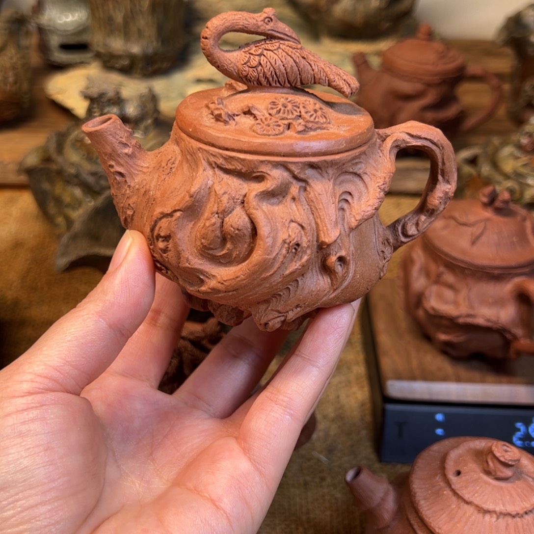 硝***漫鹤斋紫砂正把壶紫砂