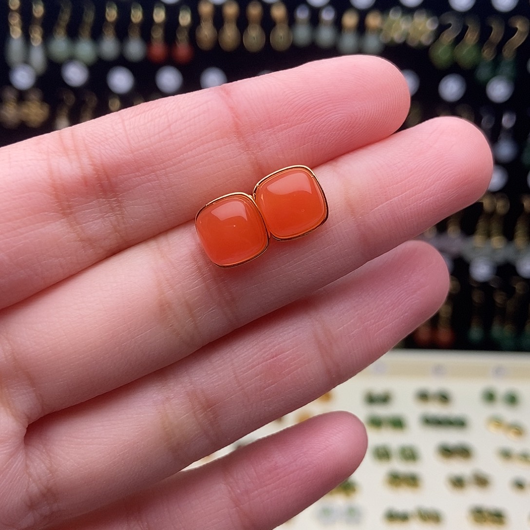 和田玉银S925镀金镶嵌颈饰