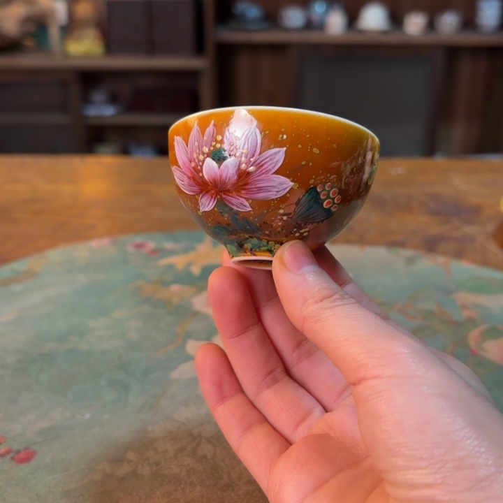 柴烧纯手工手绘陶瓷