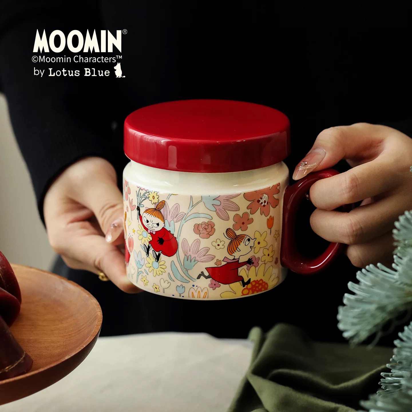 姆明马克杯复古陶瓷花茶杯茶水杯