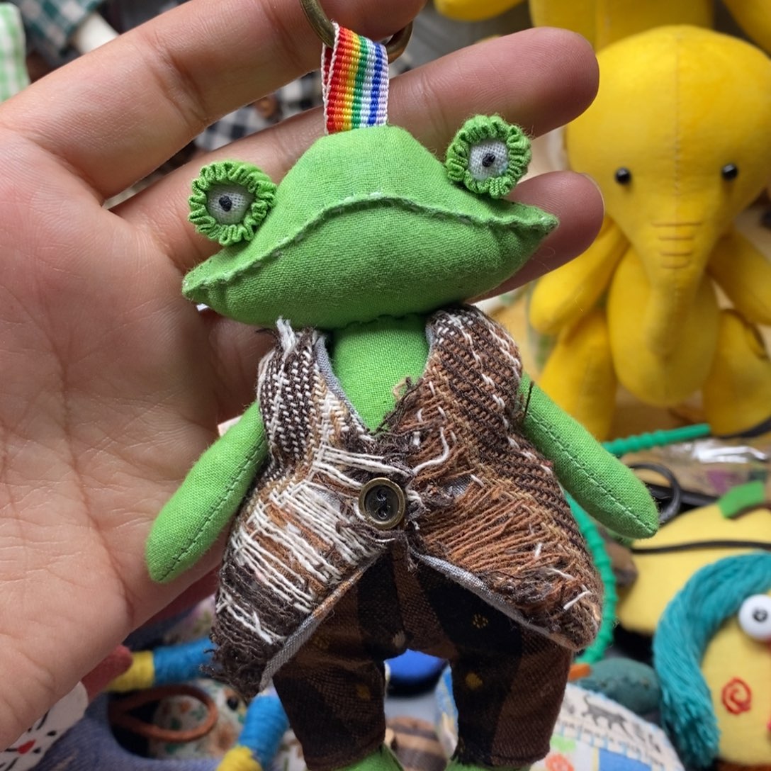 莱赛尔纤维青蛙的挂件的