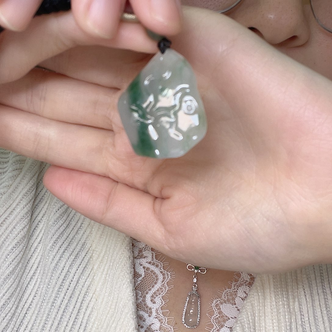 颈饰未镶嵌翡翠翡翠