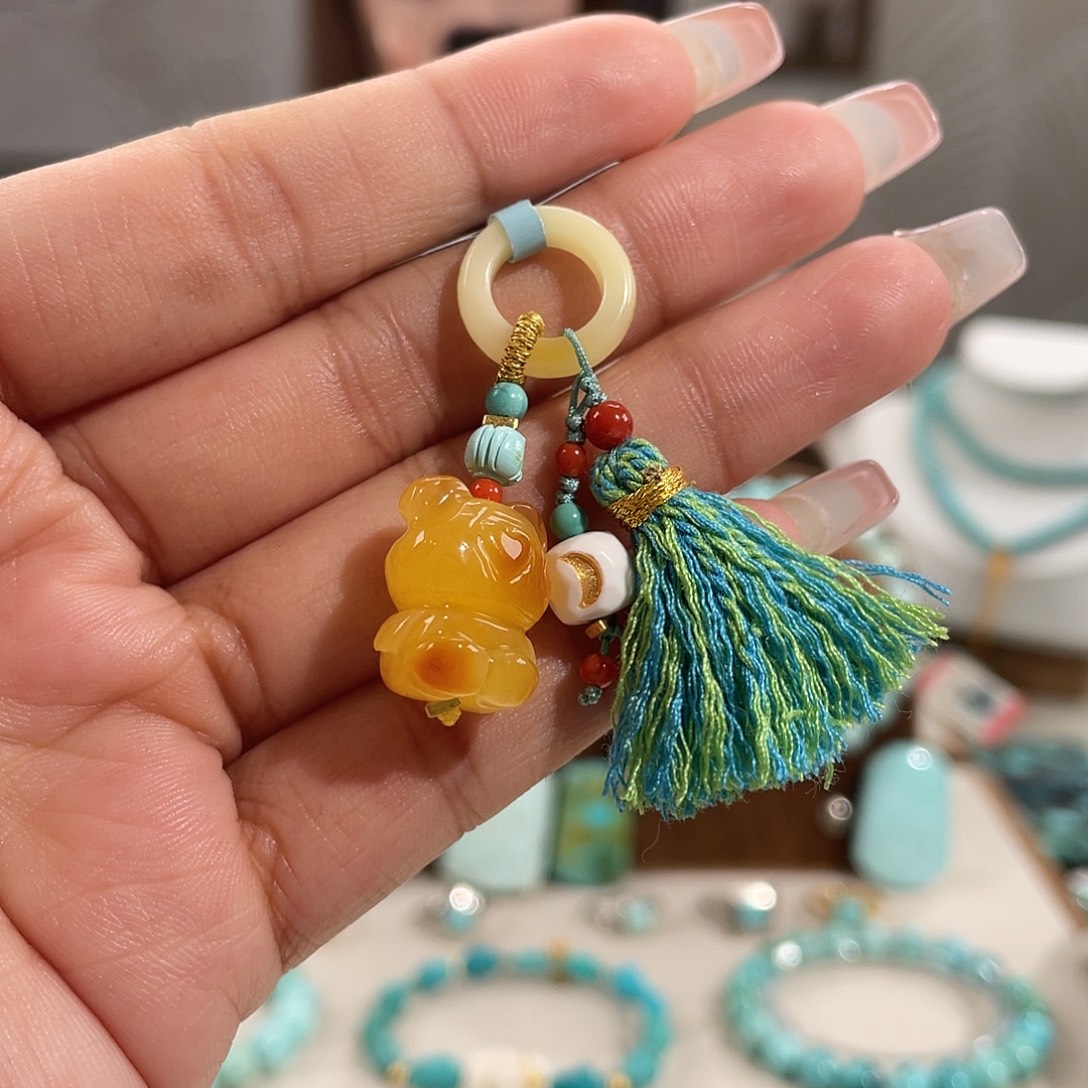 蜜蜡未镶嵌裸石精品跑环