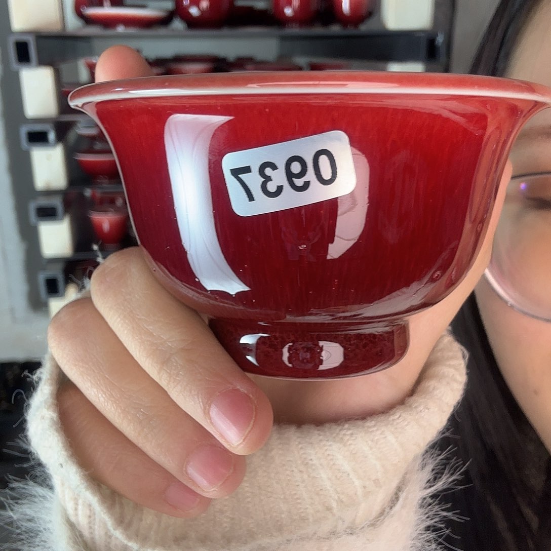 杯景德镇郎红陶瓷