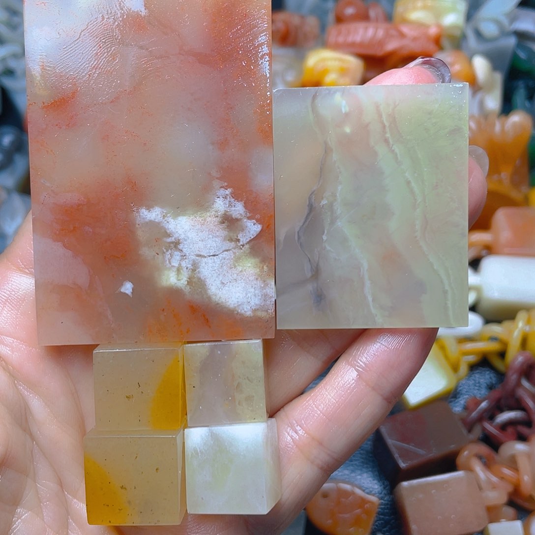 青田石印石嘻***嘻纯手工