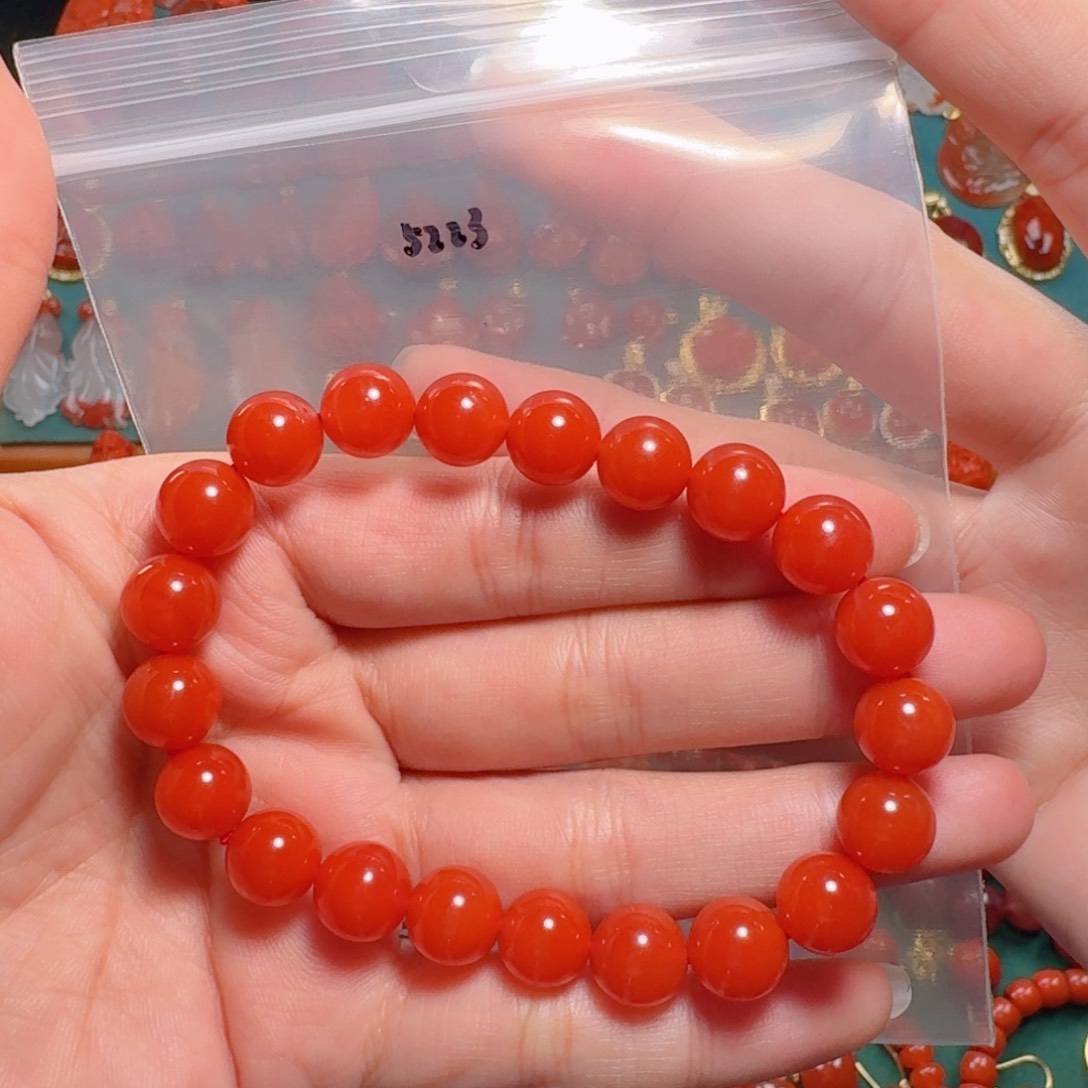 南红玛瑙南红 9+银S925镶嵌