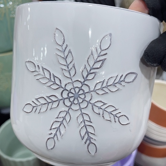 多肉绿植陶瓷花盆9.9包邮，有孔