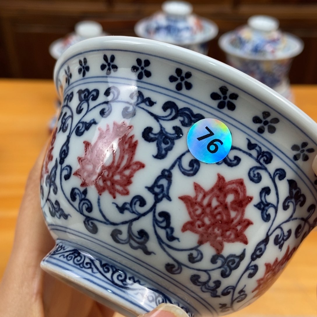 手绘现代茶具非古董