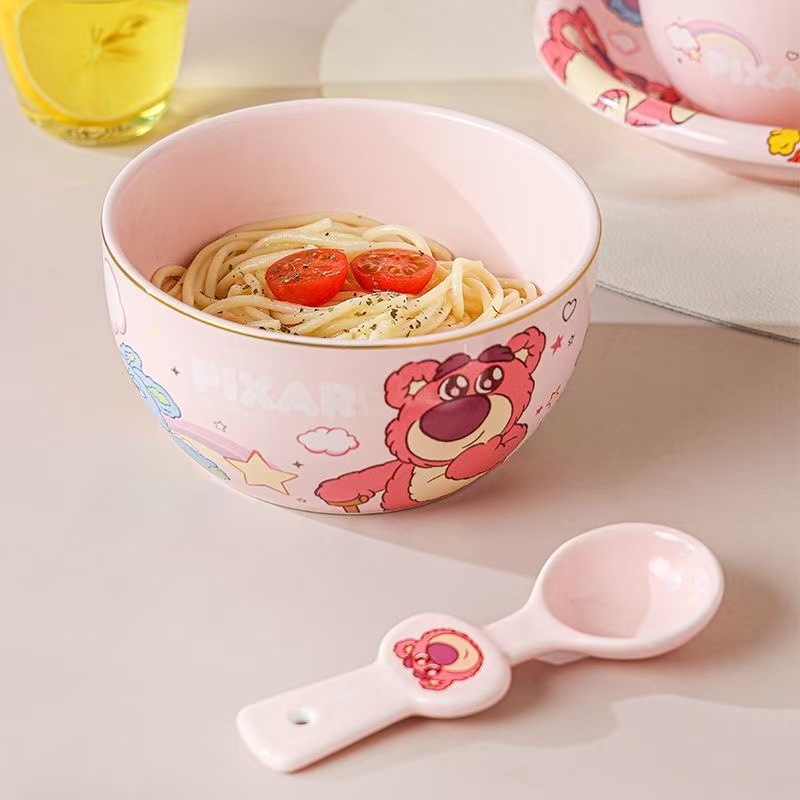 【旭业老张】Disney/Pixar「草莓熊/怪物学院」电影联名餐具面碗