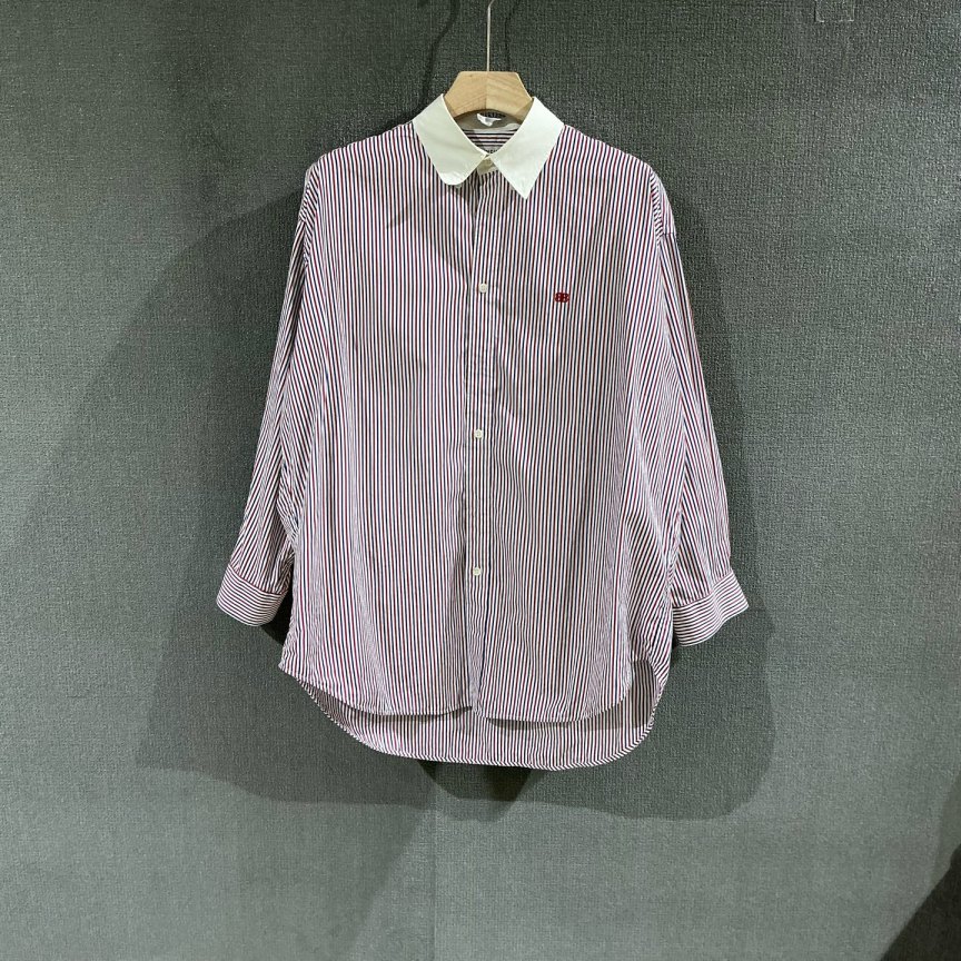 99新 Balenciaga/巴黎世家 多种穿法拼接衬衫 99新36码/5482