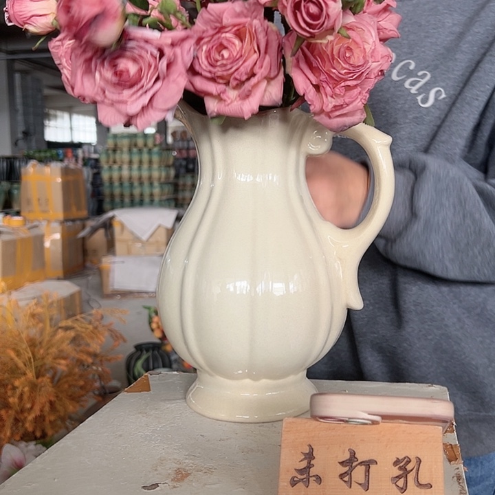 摆件陶景德镇陶瓷花瓶工厂高27口10